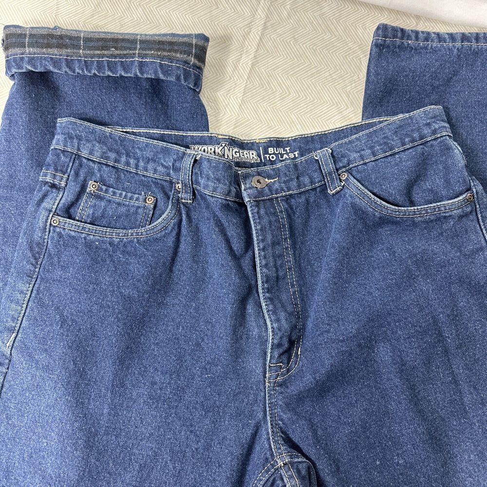 Work 'N Gear Men's 38W x 32L Endurance‎ Wear Flannel Lined Jeans Outdoor